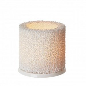 Fire Windlicht 90 mm weiß