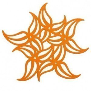 FLAME Topfuntersetzer orange von Koziol