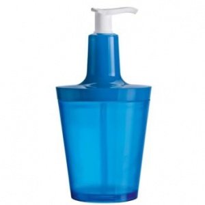 FLOW Seifenspender transp. karibikblau v