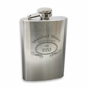 Flachmann *Geniesser* mit Gravur