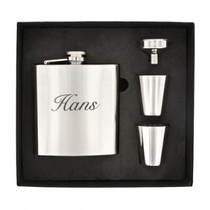 Flachmann-Set mit Gravur