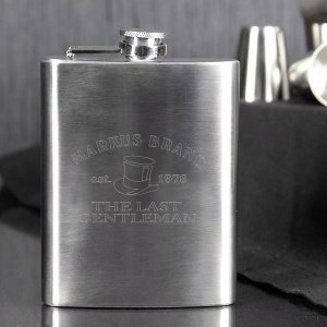 Flachmann mit Becher und persönlicher Gr