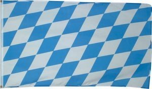 Flagge / Fahne 90x150 cm Bayern blau / w