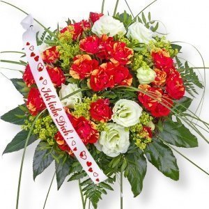 Flamenco und Schleife: Ich liebe Dich!