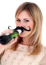 Flaschenaufsatz Schnauzbart Gentleman sc