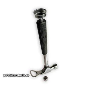Flaschenöffner Hammer mit Flachmann
