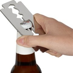 Flaschenöffner Rasierklinge