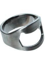 Flaschenöffner Ring aus Metall, 22mm Dur
