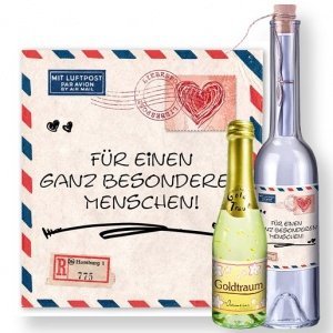 Flaschenpost Airmail und Goldtraum-Picco