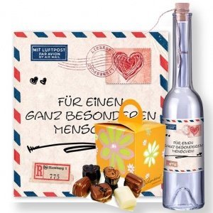Flaschenpost Airmail und Valentino-Prali