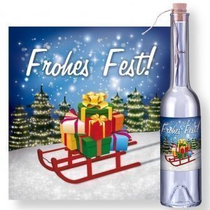 Flaschenpost Frohes Fest