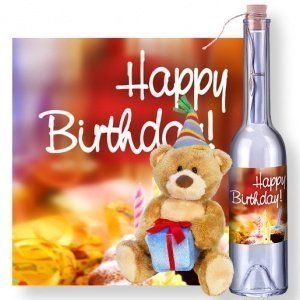 Flaschenpost Happy Birthday und Glückwun