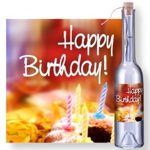 Flaschenpost Happy Birthday