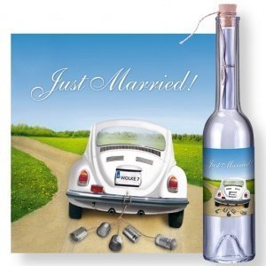 Flaschenpost Just Married