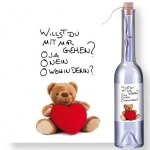Flaschenpost Teddybär