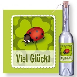 Flaschenpost Viel Glück