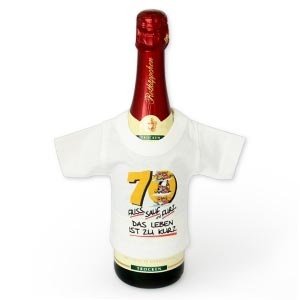 Flaschenshirt *70 Friss, sauf und furz*
