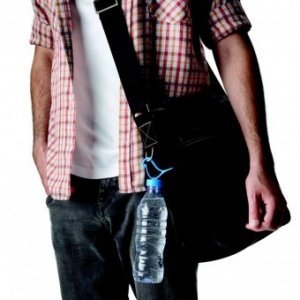 Flaschenverschluss & Halter Bird blau