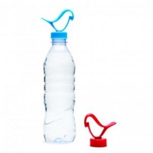 Flaschenverschluss & Halter Bird rot