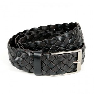 Flechtledergürtel Lloyd schwarz 100-105 