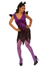 Fledermaus Lady Damen-Kostüm, lila-schwa
