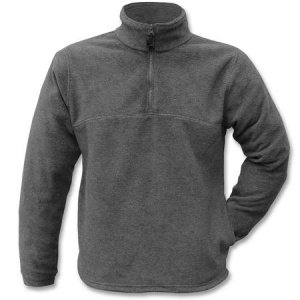 Fleece Pullover grau