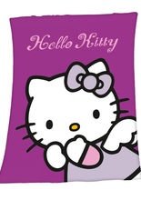 Fleecedecke Hello Kitty Lizenzware lila