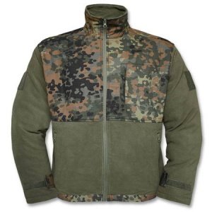 Fleecejacke m. RipStop Patch flecktarn