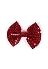 Fliege Schleife Pailletten rot