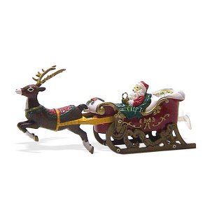 Fliegender Weihnachtsmann-Schlitten