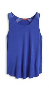 Fließendes Jersey Top mit Chiffon