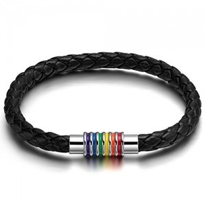 Flongo LGBT Lederarmband