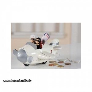 Flugzeug Spardose für die Hochzeit als G