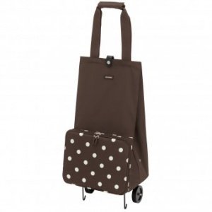 Foldable Trolley mocha dots