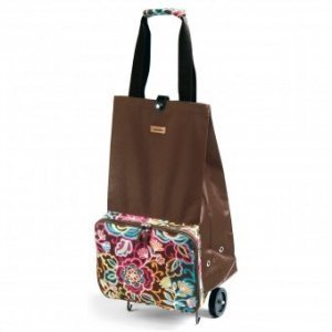 Foldable Trolley mokka-flora
