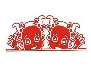 Folie - Babys am Fenster - auf Wunsch mi