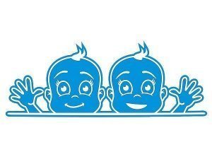 Folie - Babys am Fenster - auf Wunsch mi