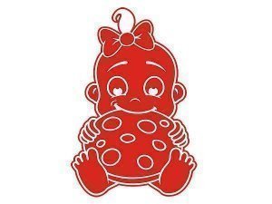 Folie - Mädchen mit Keks - auf Wunsch mi