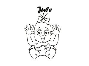 Folie - freches Mädchen - auf Wunsch mit