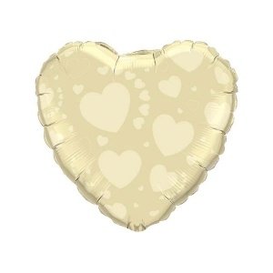 Folienballon Herzen, gold