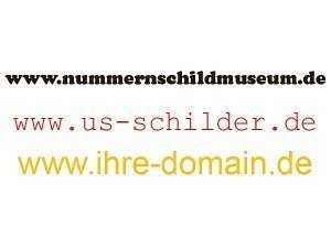 Folienbuchstaben Domainname als Foliensc