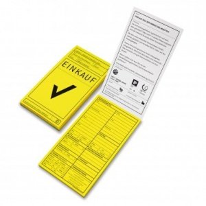 Formularblock Korrekt Einkaufen