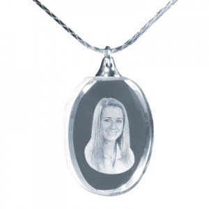 Foto-Anhänger Glasoval