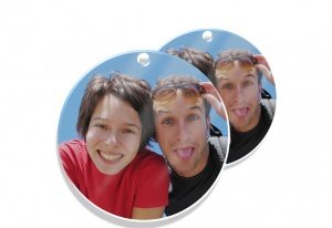 Foto-Geschenkanhänger Kugel