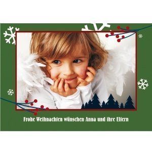 Foto-Postkarte mit Weihnachtsgrü??en