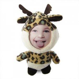 Foto-Puppen Schlüsselanhänger Elch