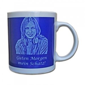 Foto-Tasse mit Fotogravur