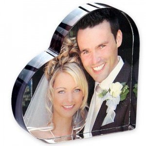 Foto auf Glasherz - selbststehend