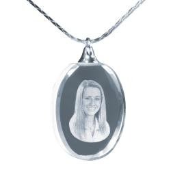 Foto in Glas - Glasanhänger Oval