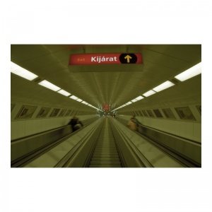Fotodruck U-Bahn Rolltreppe von Robin Si